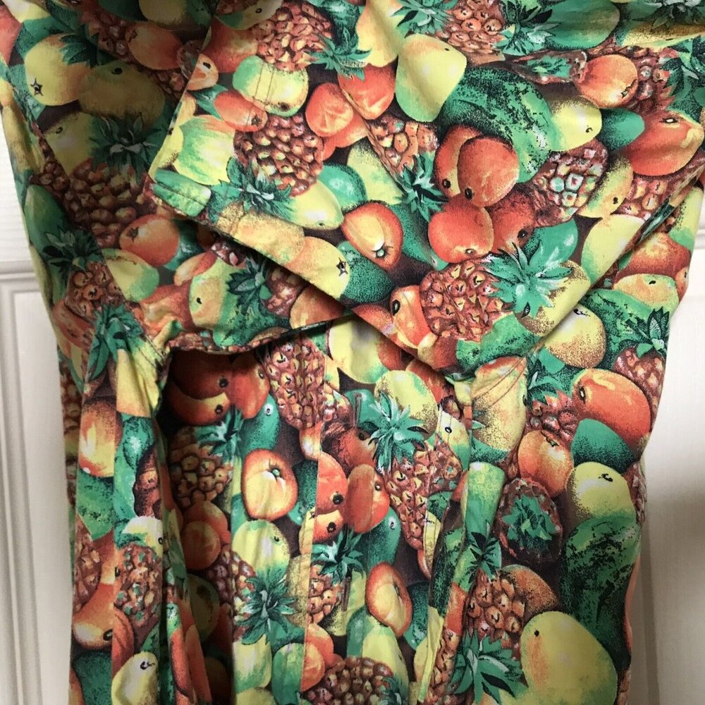 Vintage Elsbach Fruit Print Hawaiian Camp Shirt EU 39/40 Fits Large Cotton - Picture 4 of 9